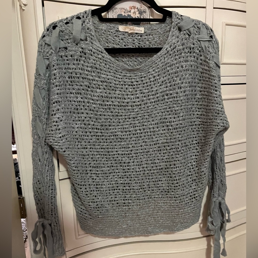 Gorgeous Rewind blue sweater size large